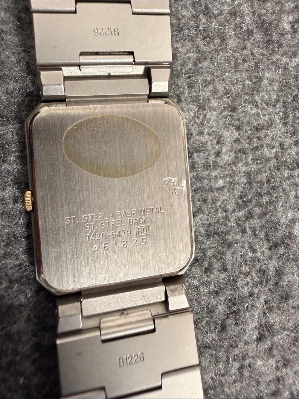 Seiko Two-Tone Silver and Gold Rectangular Dress Watch - Picture 6 of 9
